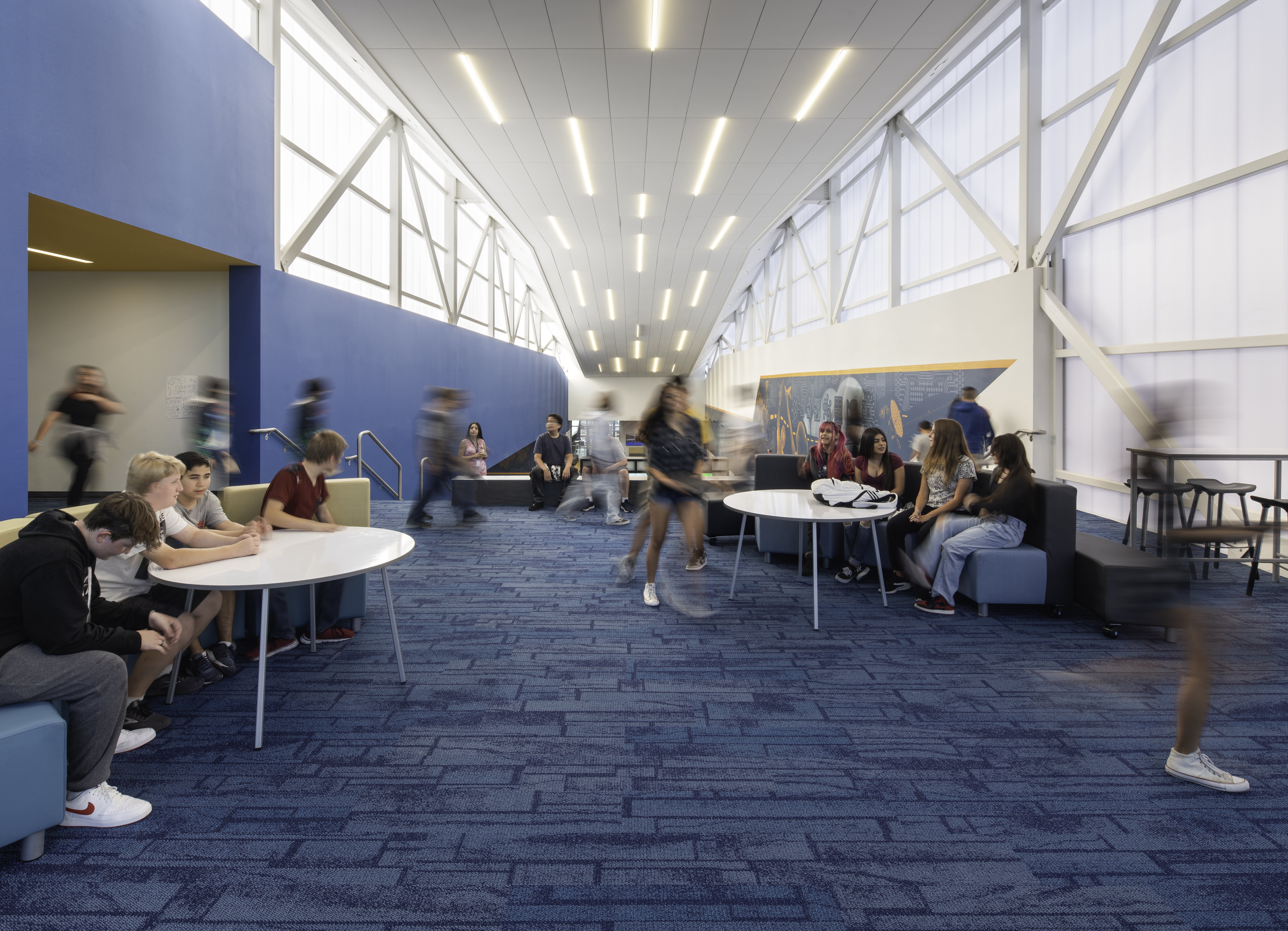 Neighborhood Blocks Carpet in John McCain Elementary School