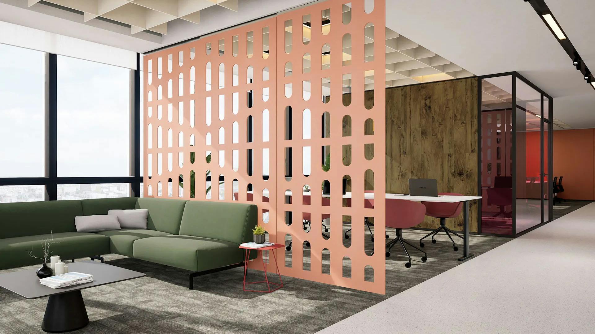 Creative Cut Screens in Waterfall Pattern