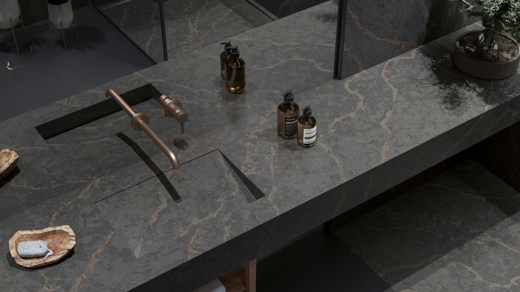 Silestone XM in Bohemian Flame