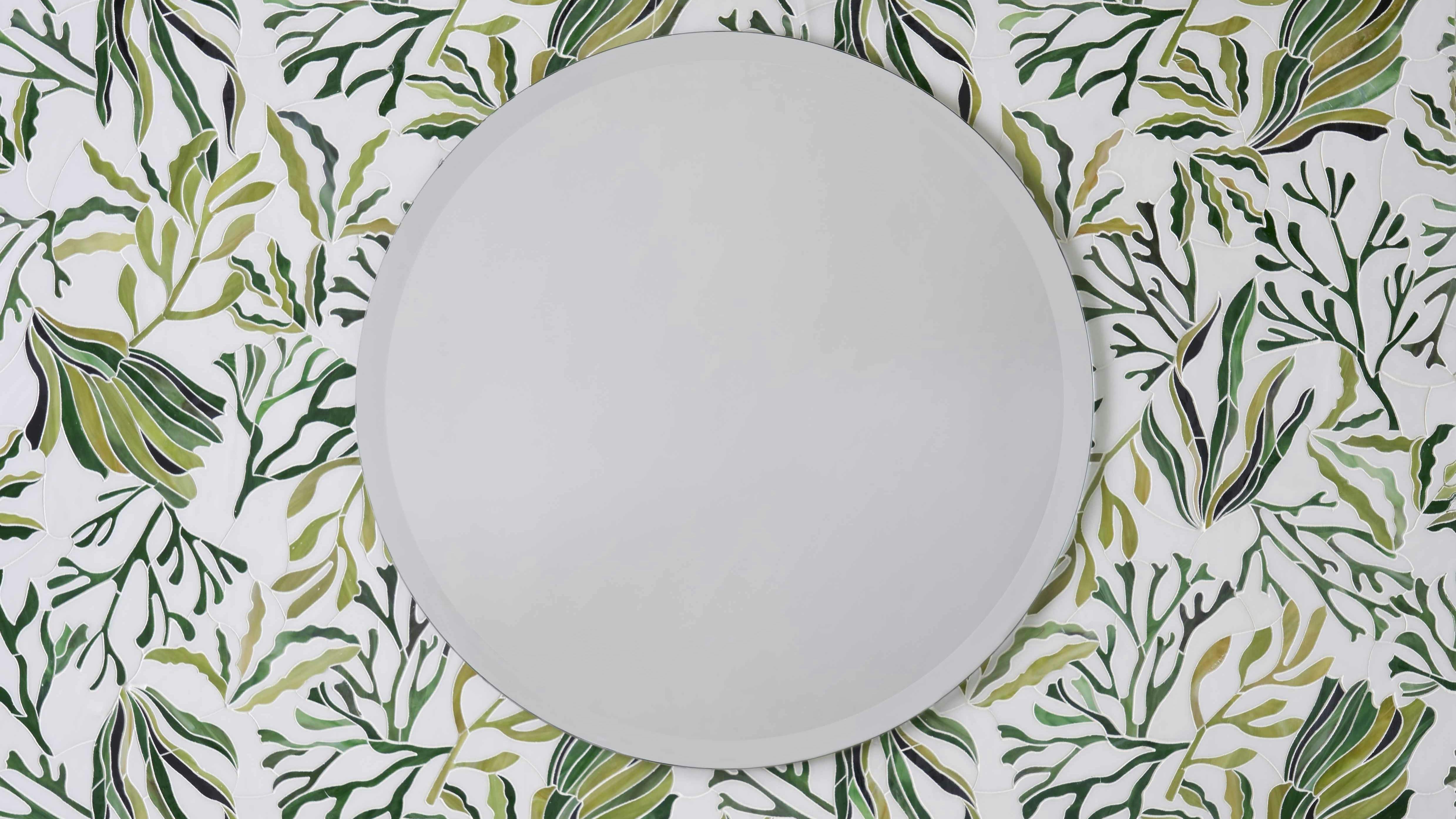 Bontanicus Reef Emerald Art Glass Mural