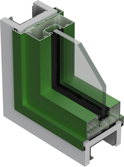 Tubelite INT14 Interior Flush Glaze Framing System