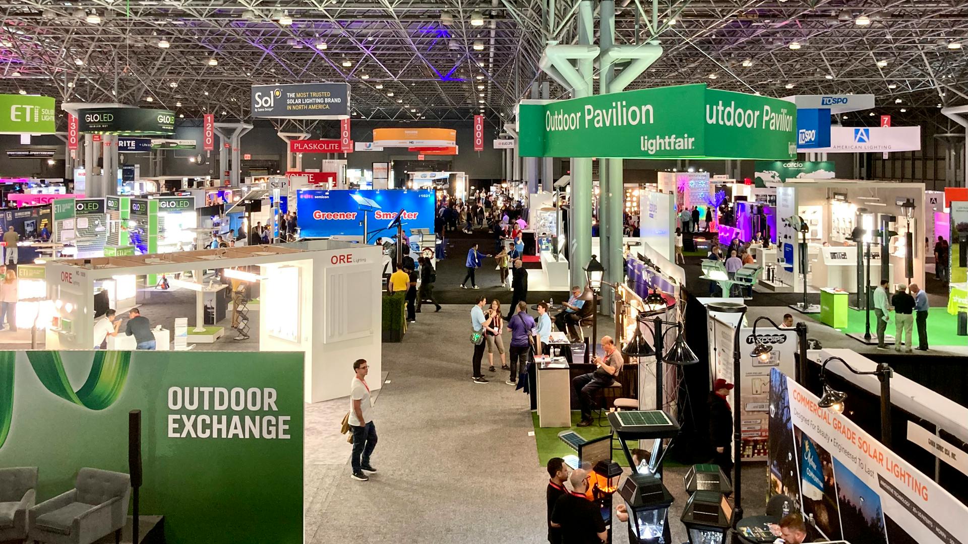 LightFair 2023 had more than 320 exhibitors on its show floor.