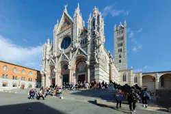 Italien, Toskana, Siena, Dom von Siena, Cattedrale di Santa Maria Assunta, gotische Architektur, Marmor, Aussen: weiss und gruen, Italien, Toskana, Siena, Dom von Siena, Cattedrale di Santa Maria Assunta, gotische Architektur, Marmor, Aussen: weiss und gruen,