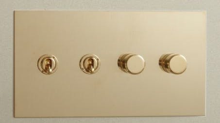 unlacquered brass toggle and rotary switch forbes lomax