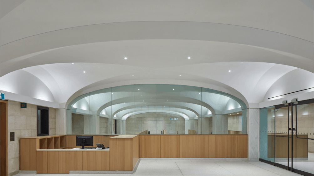 Acoustical Plaster in Visitor's Welcome Center