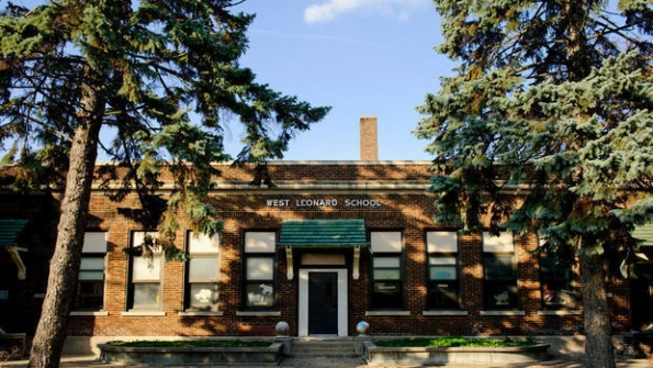 WL Perry abandoned bid to purchase and convert the old West Leonard School in Grand Rapids