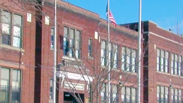 Teachers in Detroit held a news conference outside Holmes Elementary to call attention to dangerous facility conditions at many campuses in the city