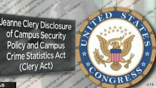 Universities are required to report incidents of campus violent crime to the federal government but not crimes that occur off campus adjacent to the schools
