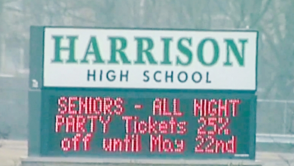 The Farmington Mich board has decided to close Harrison High and two other schools