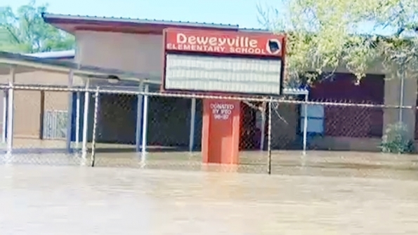 Insurers have told the Deweyville Texas district that its policy doesn39t cover the flooding that inundated Deweyville Elementary last month