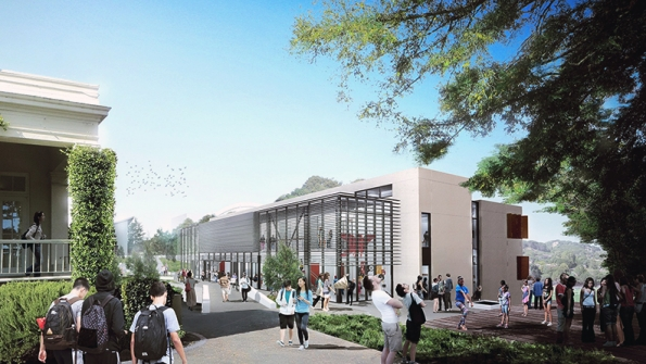 A rendering of the Science and Innovation Center