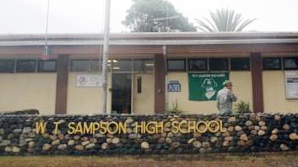 The existing WT Sampson High School on Guantanamo Bay will be torn down after a new preK12 facility is built