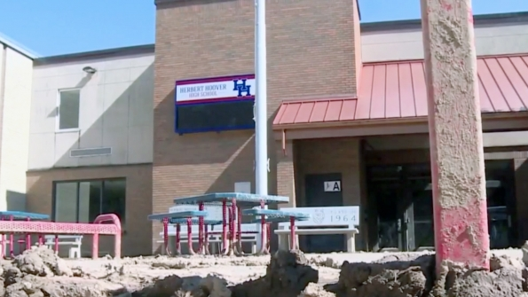 Herbert Hoover High is one of two flooddamaged Kanawha County schools that will have to be replaced