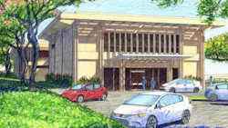 Rendering of plans for Clinical Building at the University of Hawaii39s law school Rendering of plans for Clinical Building at the University of Hawaii39s law school