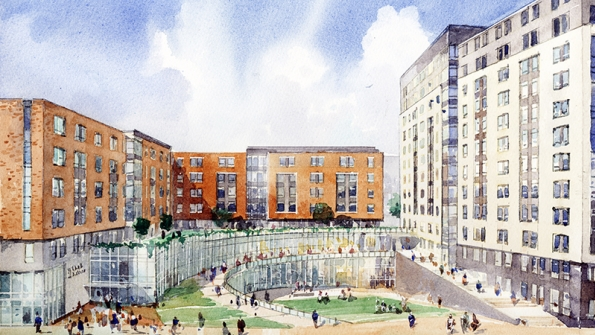 Marquette39s new residence hall complex is scheduled to open in 2018