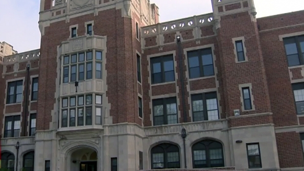 The renovated school building that houses Green Street Academy in Baltimore