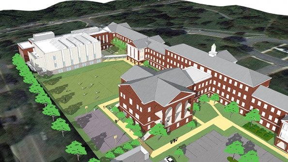 Rendering of plans for school at Delano Hall on the Walter Reed campus