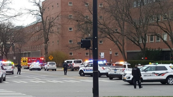 Police on the scene at Ohio State University