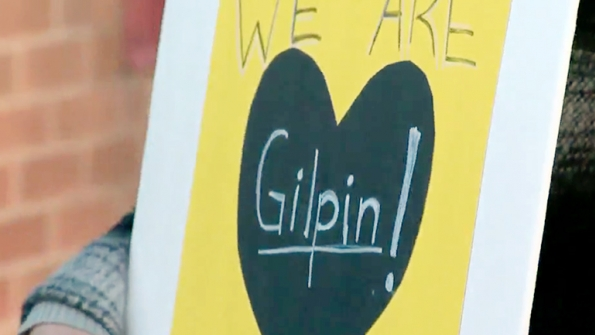 Parents protested the decision to close Gilpin Montessori School