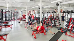 The renovated fitness center at Williamette University The renovated fitness center at Williamette University