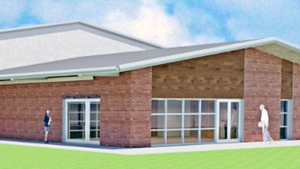Rendering of plans for the Baldwyn Career Advancement Center