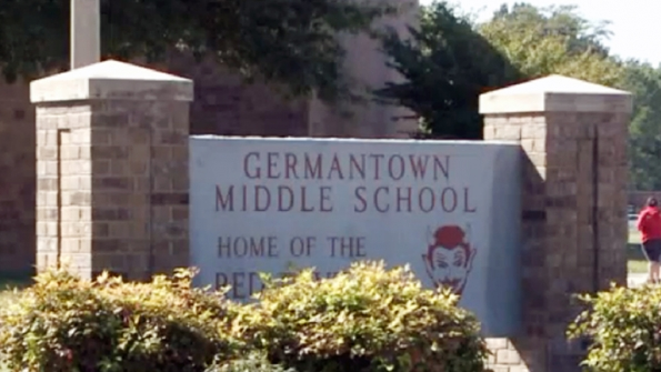 Germantown Middle School is one of three schools in Germantown that the city wants to buy from the Shelby County district
