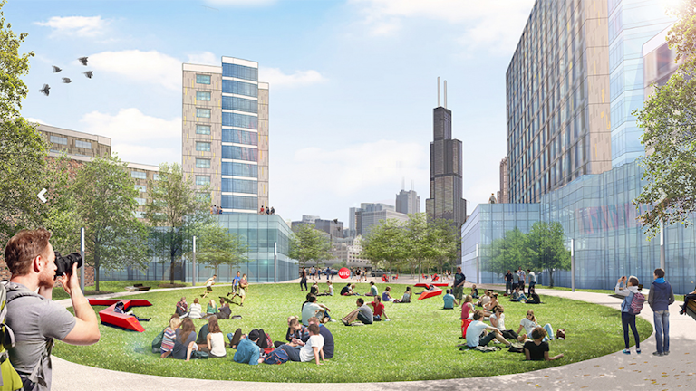 Master plan envisions dramatic transformation of University of Illinois- Chicago campus | American School & University