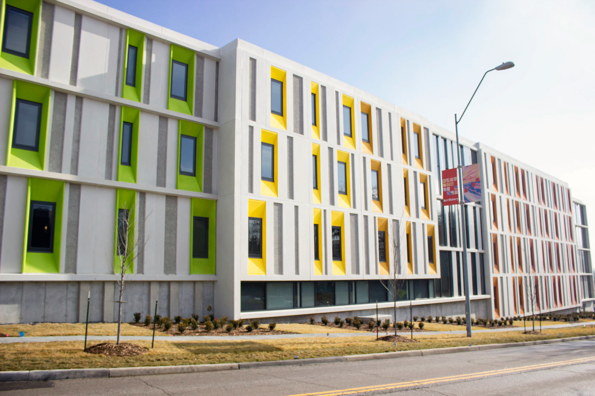The Barbara Marshall Residence Hall at the Kansas City Art Institute in Kansas City, Mo.