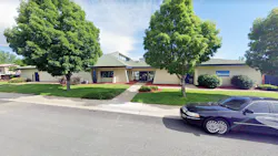 Justice High School is housed in a building designed as a child care center. Justice High School is housed in a building designed as a child care center.