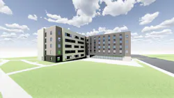 Rendering of residence hall under construction at Northern Kentucky University. Rendering of residence hall under construction at Northern Kentucky University.