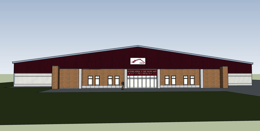 Rendering of the newly anticipated Foxcroft Academy.