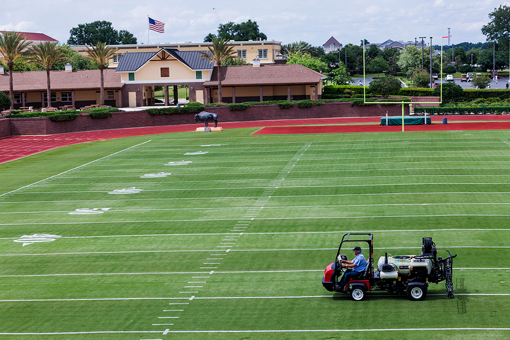 Whether a school has natural grass or synthetic fields, routine care is needed to make sure surfaces are safe and ready for play.