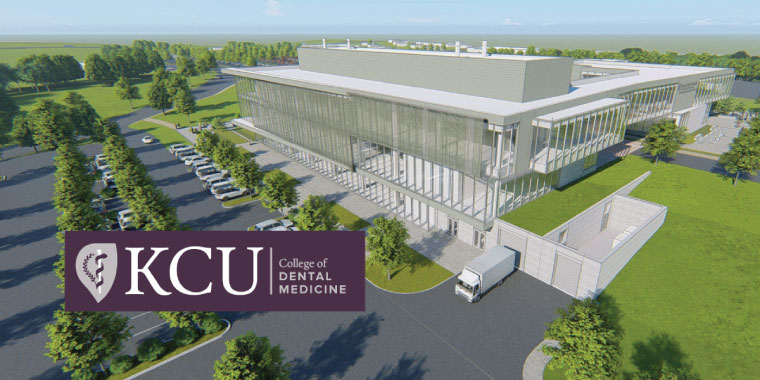 Kansas City University's breaks grouind on a College of Dental Medicine building on its Joplin