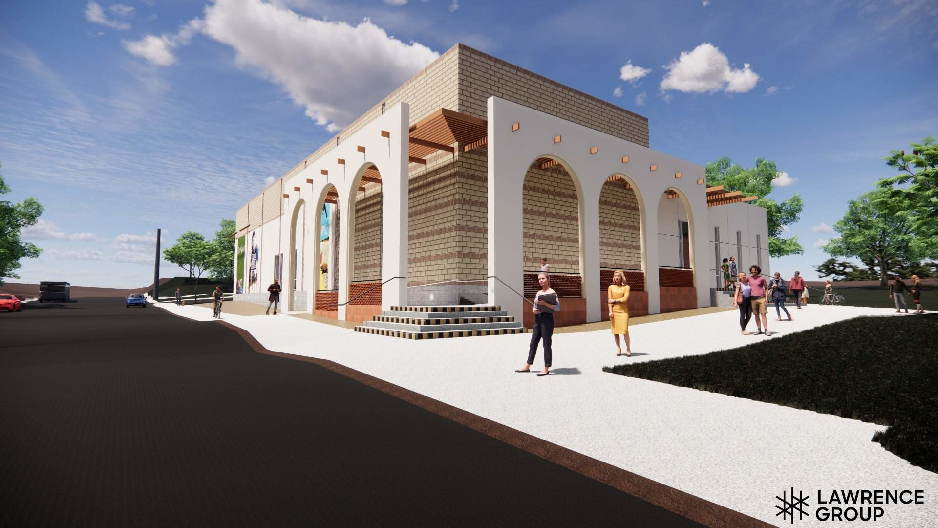 Rendering of the Live Oak Hall at Texas State University