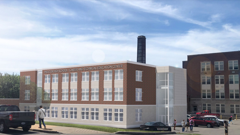 Career and Technical education wing at Proctor High School