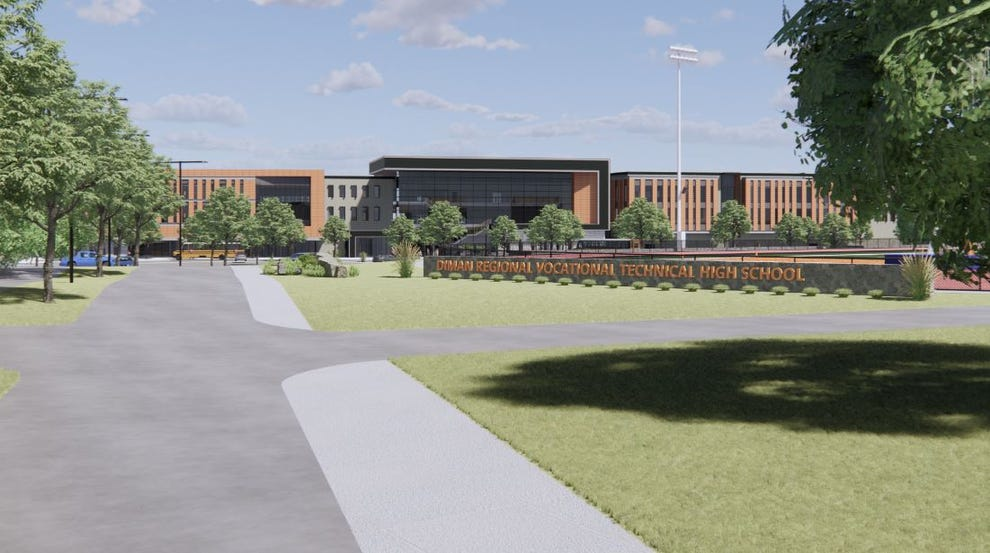 Diman Regional Vocational Technical High School rendering