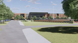 Diman Regional Vocational Technical High School rendering Diman Regional Vocational Technical High School rendering