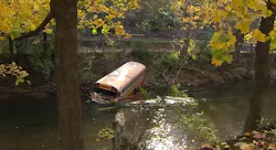 Easton Area (Penn.) school district bus crash scene Easton Area (Penn.) school district bus crash scene