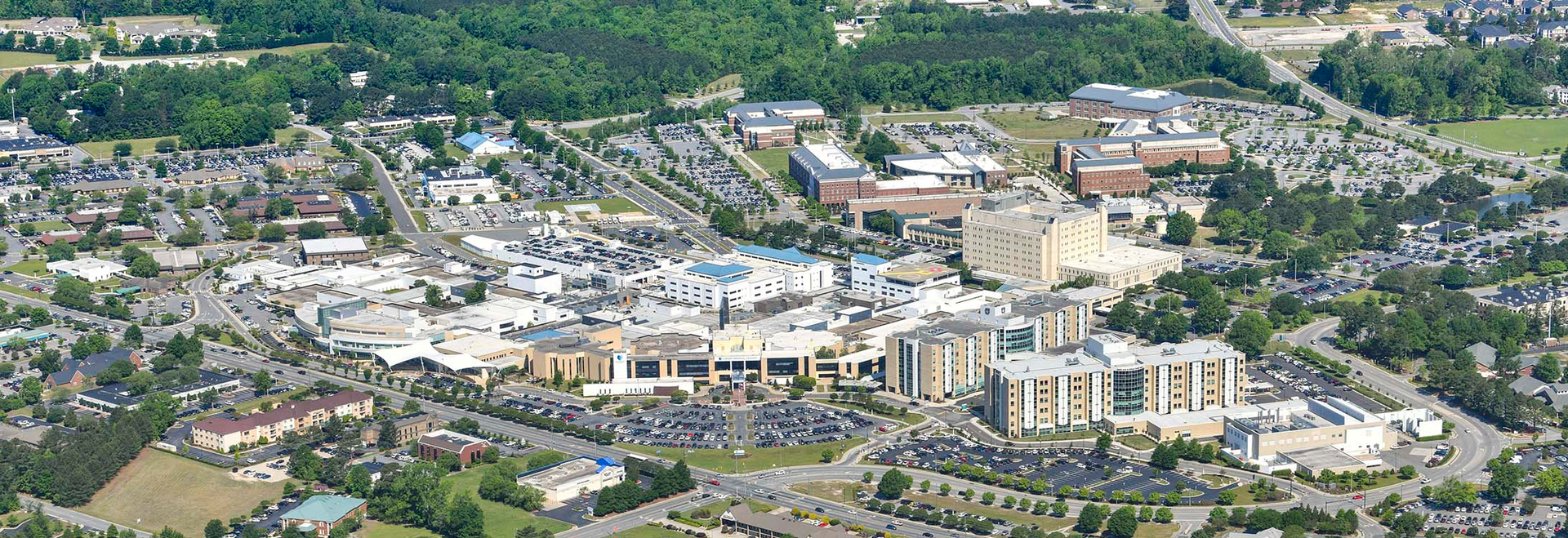 East Carolina University aerial shot