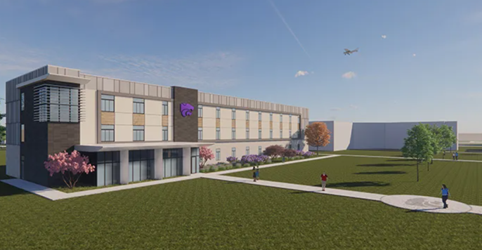 Kansas State University S Aerospace And Technology Campus New Residence Hall 62447d91e2a8a