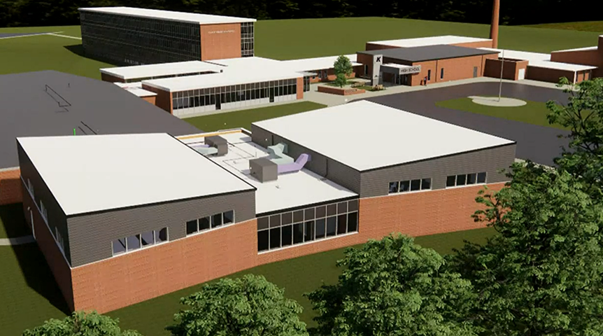 Keokuk High School Music Wing Rendering 622238582f58a