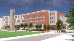 The renovated and expanded Paley Hall is scheduled to open in fall 2025 at Temple University in Philadelphia The renovated and expanded Paley Hall is scheduled to open in fall 2025 at Temple University in Philadelphia