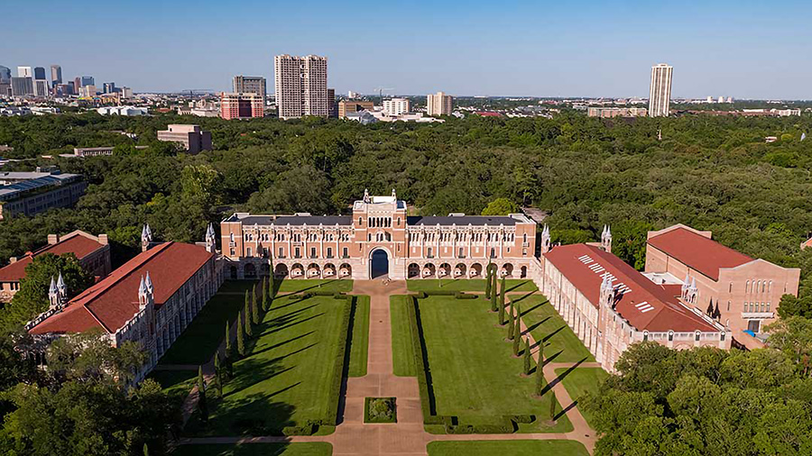 A statue of the founder of Rice University, who was a slaveowner, is being moved to a less prominent location in the school's Academic Quadrangle.