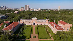 A statue of the founder of Rice University, who was a slaveowner, is being moved to a less prominent location in the school's Academic Quadrangle. A statue of the founder of Rice University, who was a slaveowner, is being moved to a less prominent location in the school's Academic Quadrangle.