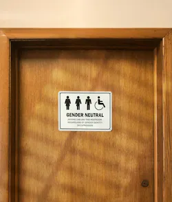 A new California law requires public schools to have gender-neutral bathrooms by 2026. A new California law requires public schools to have gender-neutral bathrooms by 2026.