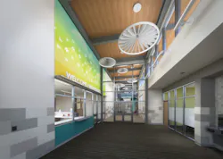 The design for Legacy Elementary in Uvalde, Texas, will require all visitors to pass through the school's vestibule and show credential before they can enter the facility. The design for Legacy Elementary in Uvalde, Texas, will require all visitors to pass through the school's vestibule and show credential before they can enter the facility.