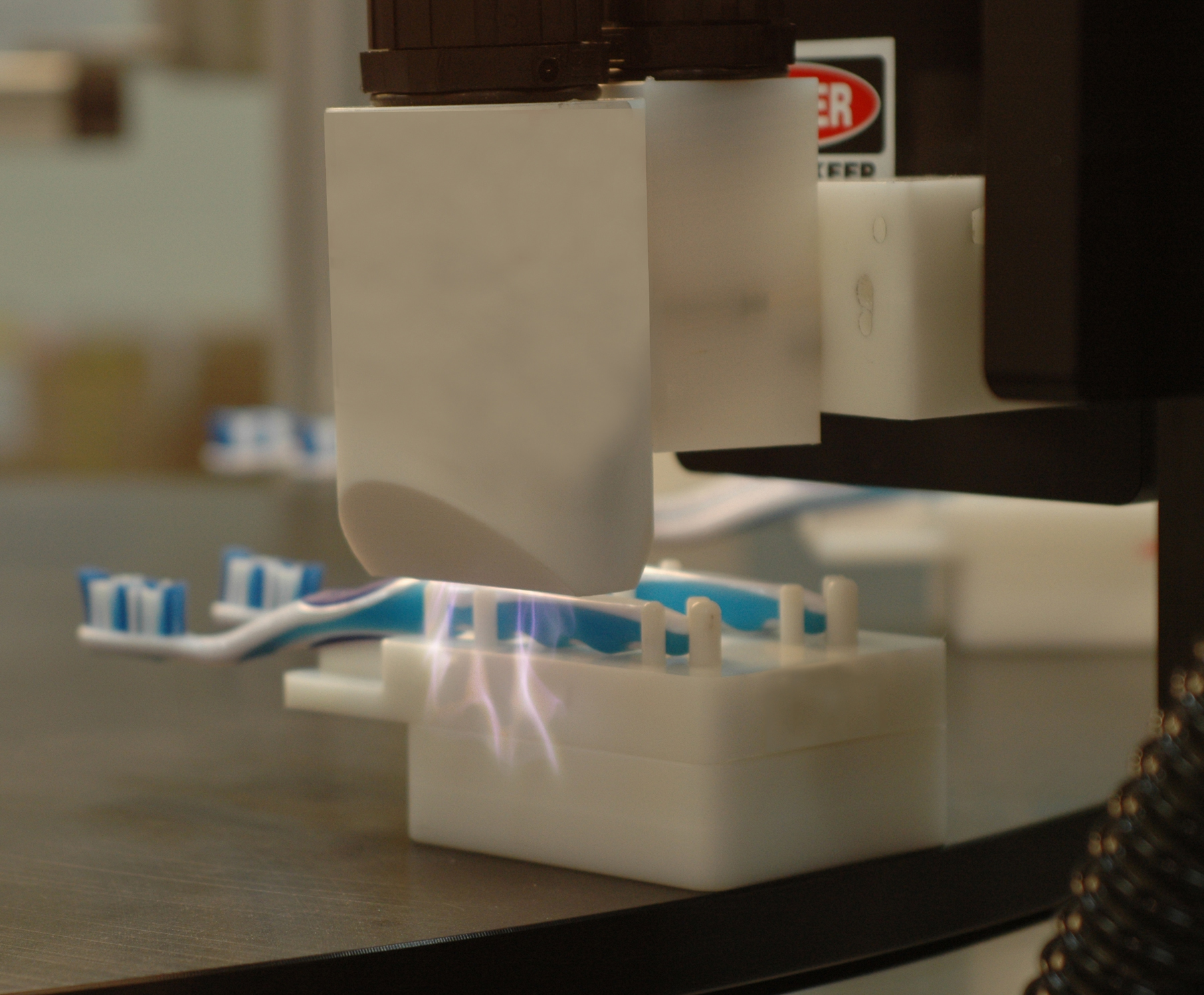 Plasma treatment helps inks adhere to surfaces. Source: Enercon