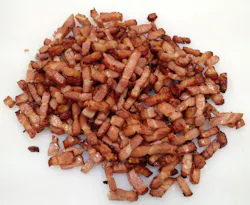 Bacon is basted and cooked in its own juices in a spiral oven, providing the appearance of a pan-fried product. Source: Unitherm Bacon is basted and cooked in its own juices in a spiral oven, providing the appearance of a pan-fried product. Source: Unitherm