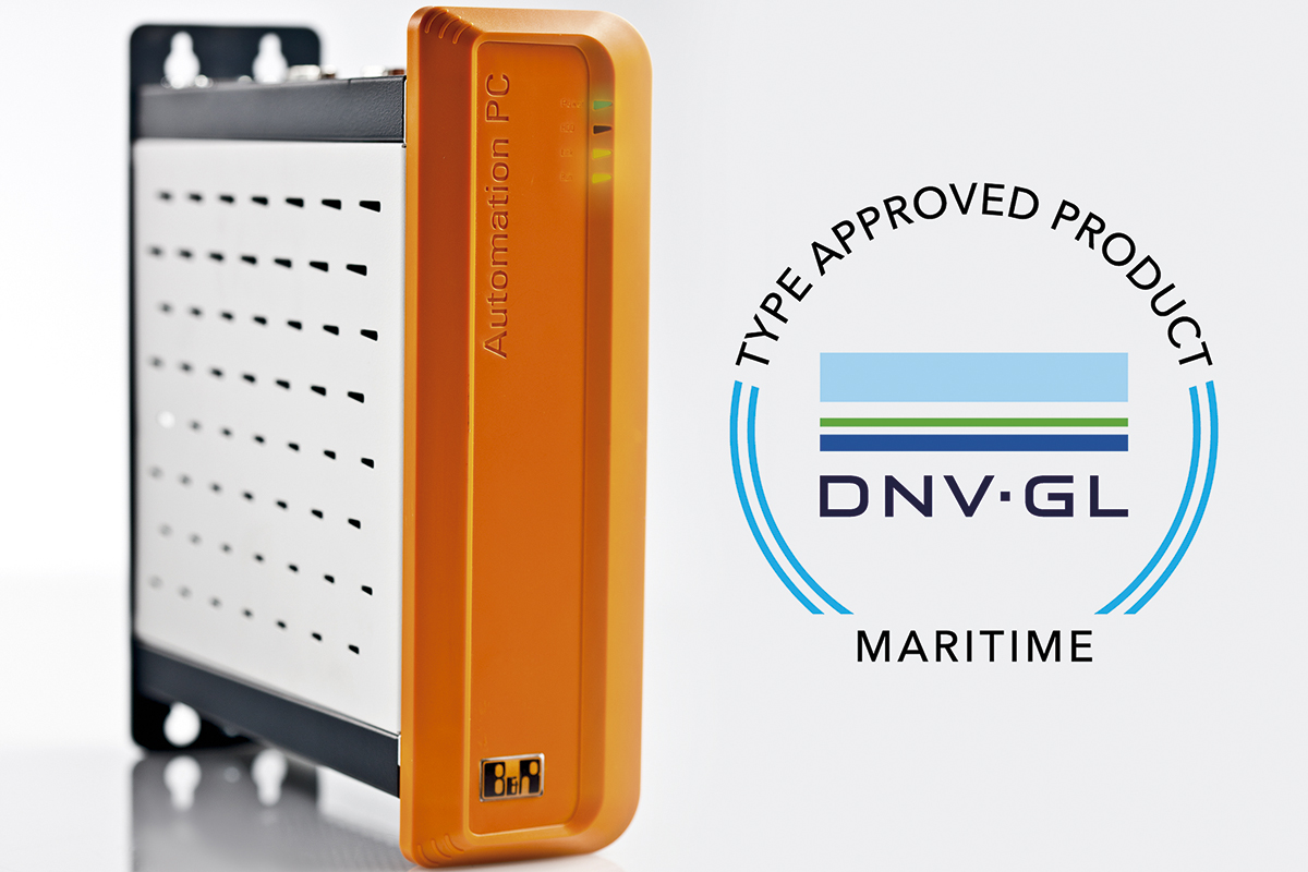 The Automation PC 910 has been certified for maritime applications by the DNV GL organization.