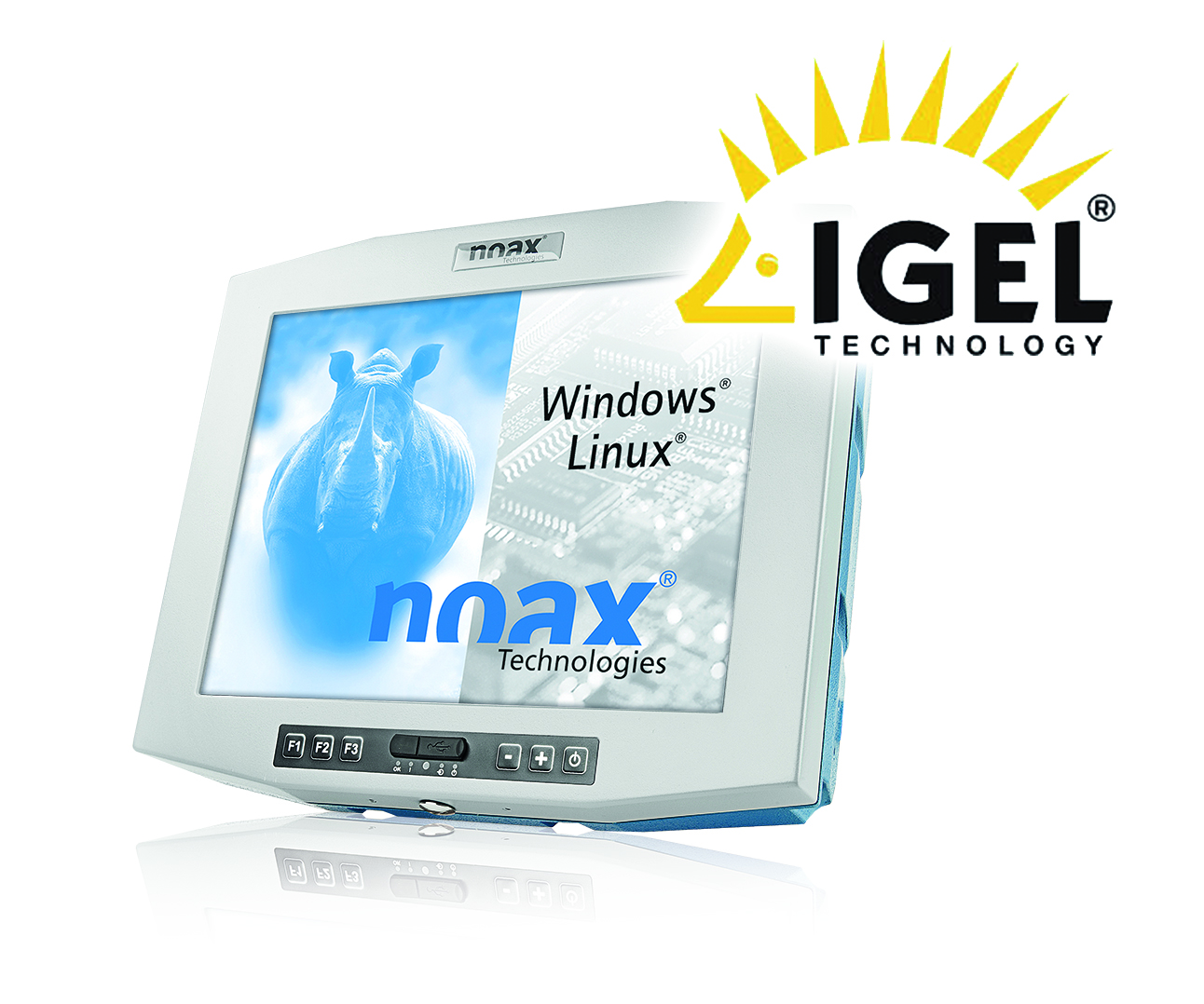 Hardware by noax and software by IGEL form a stable and failsafe system.